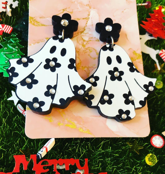 Daisy Ghost Studs