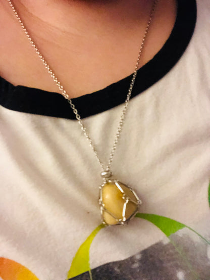 Yellow Citrine Necklace