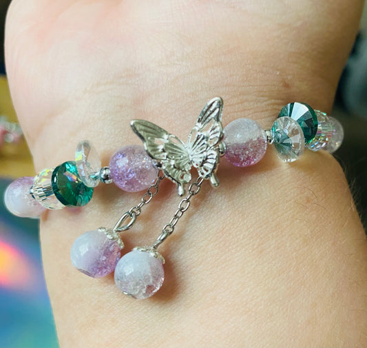 Purple Butterfly Bracelet