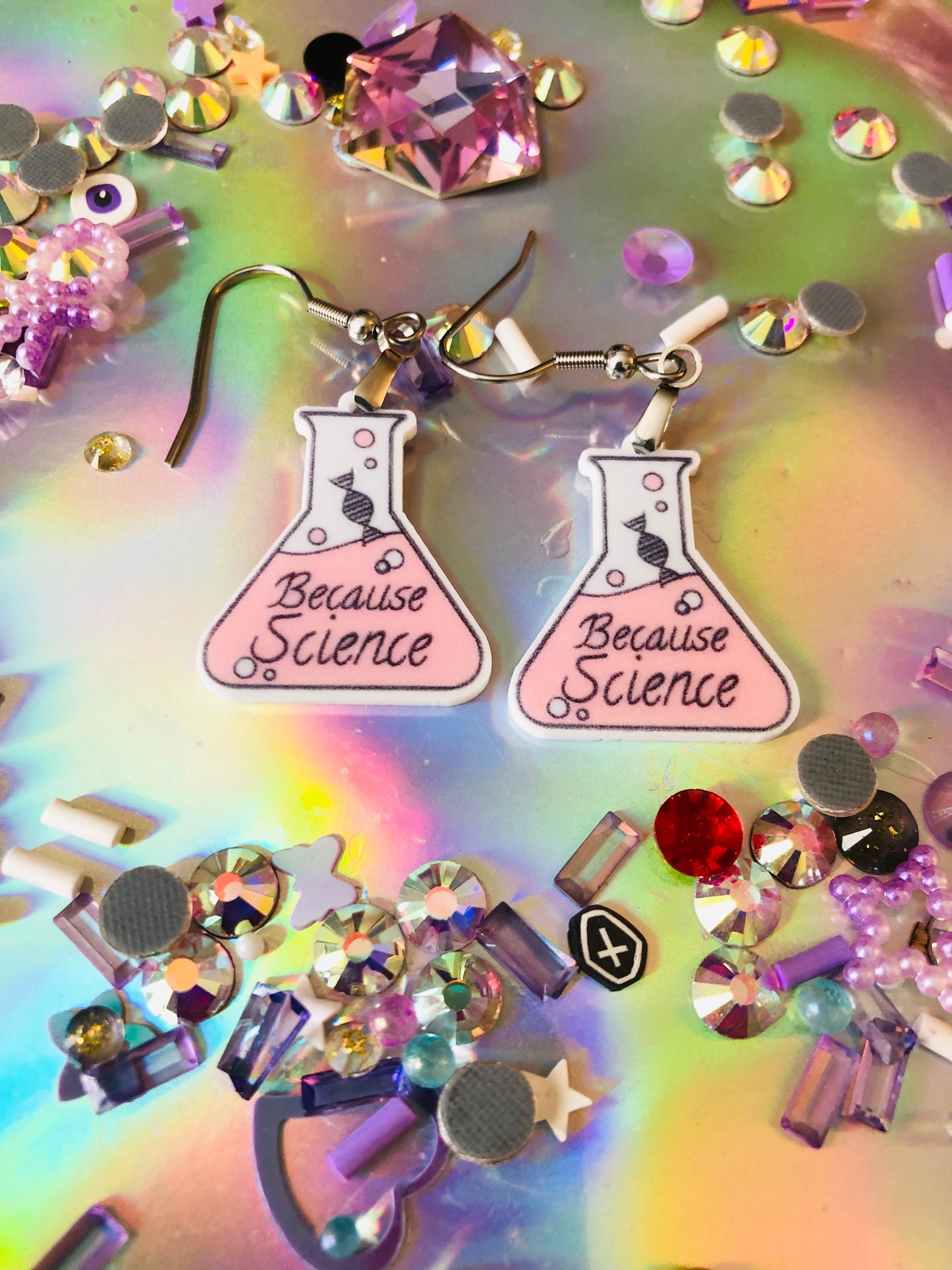 Because Science Earrings