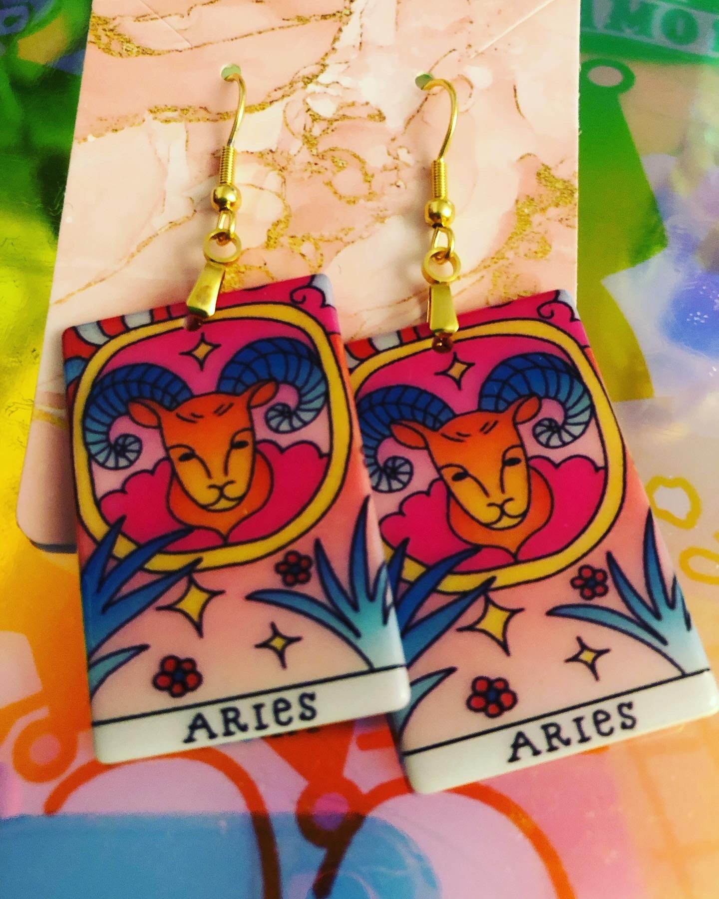 Zodiac Art Earrings