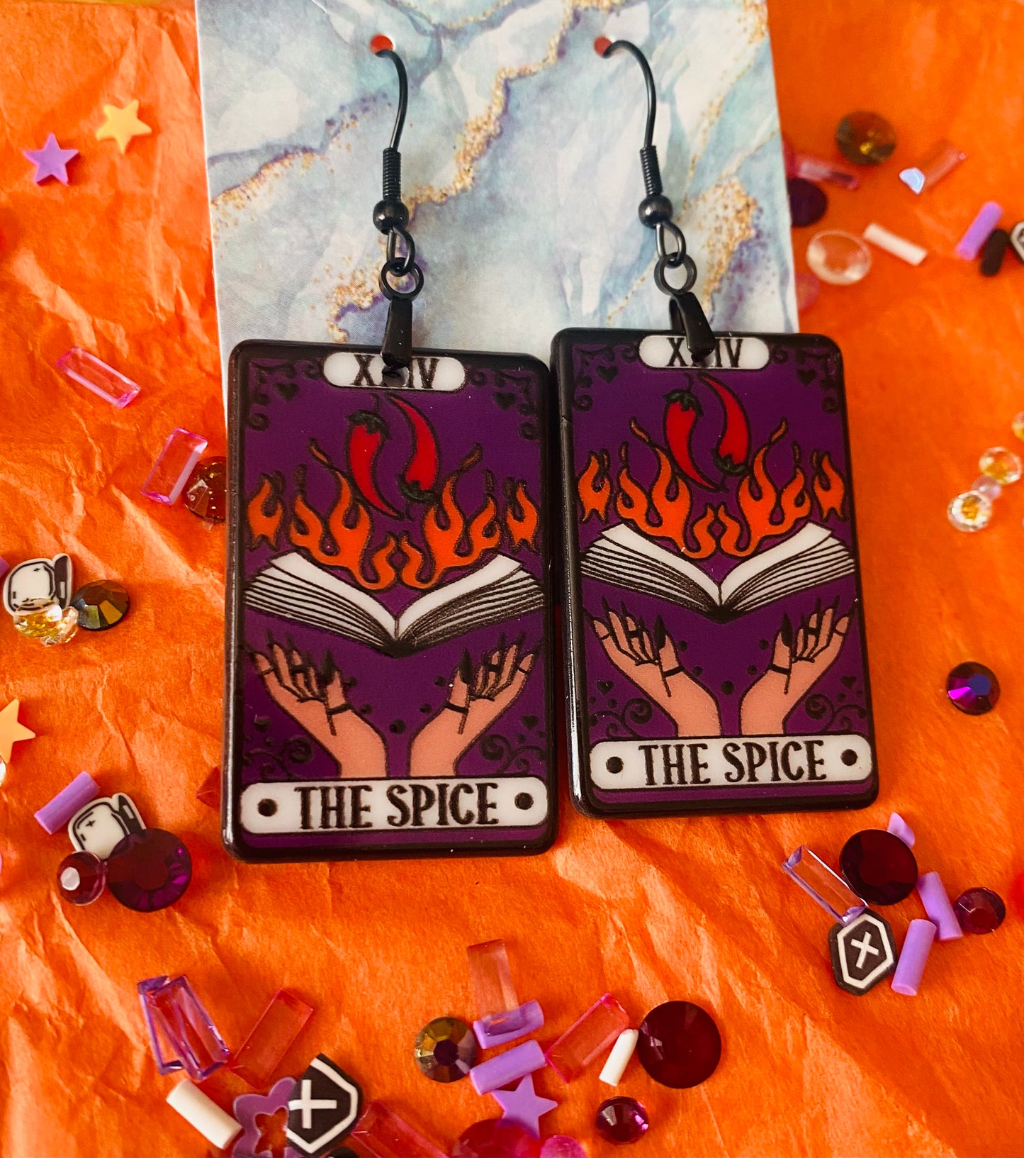 Fanfiction Tarot Earrings