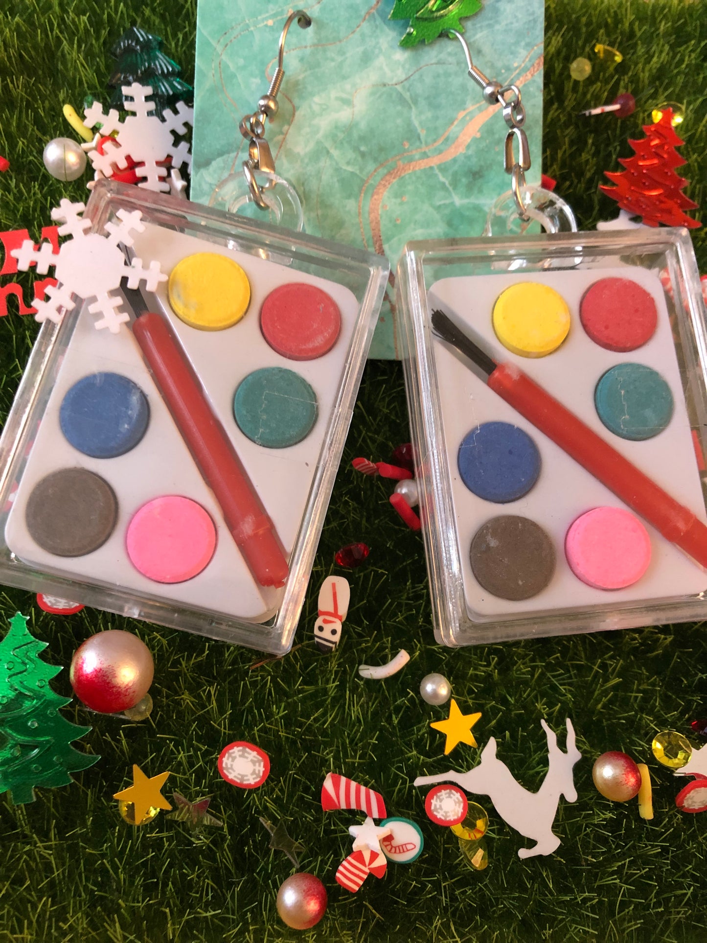 Water Color Palette Earrings