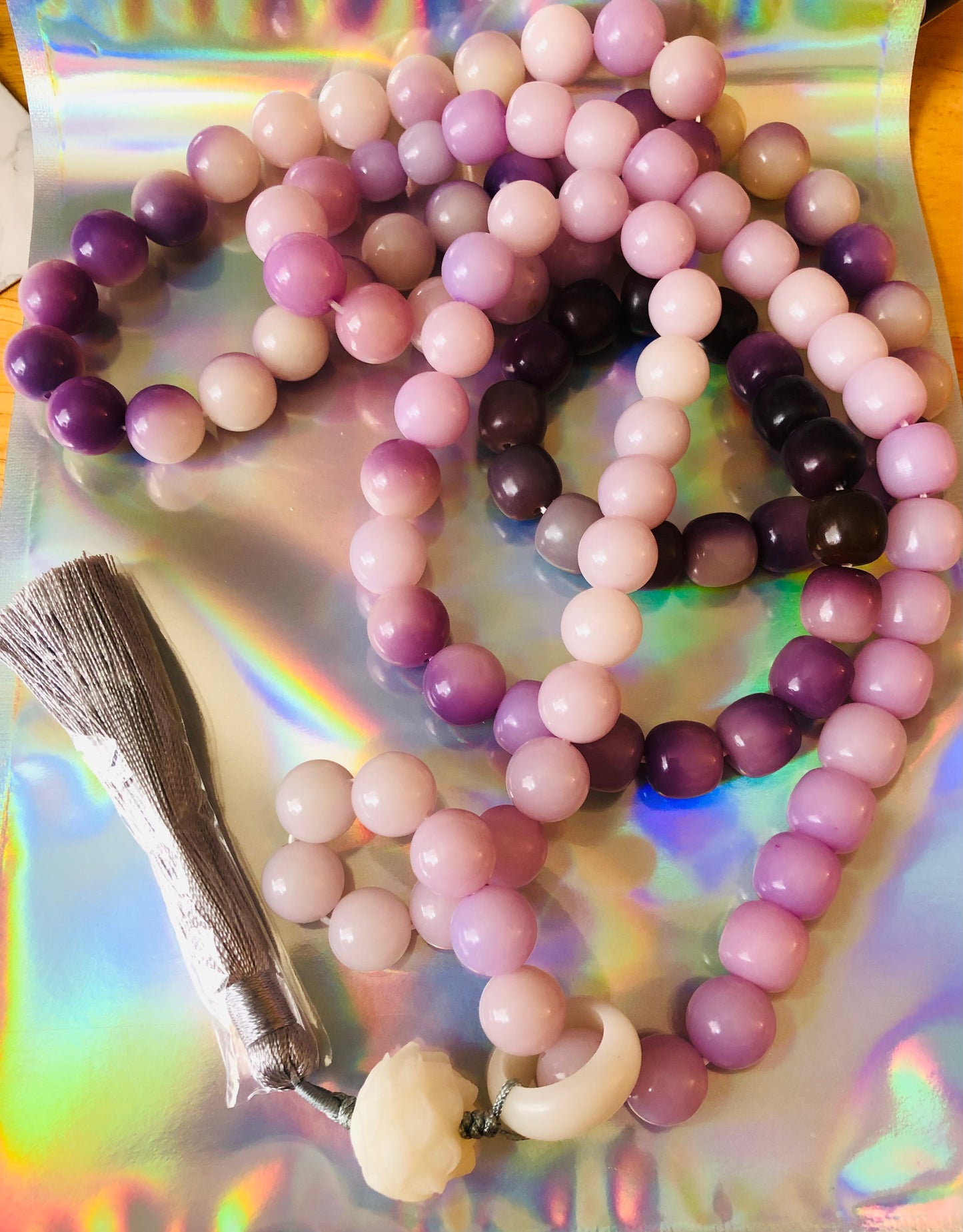 Purple Lotus Mala