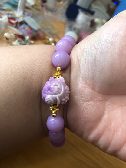 Purple Kitty Bodhi Bracelet