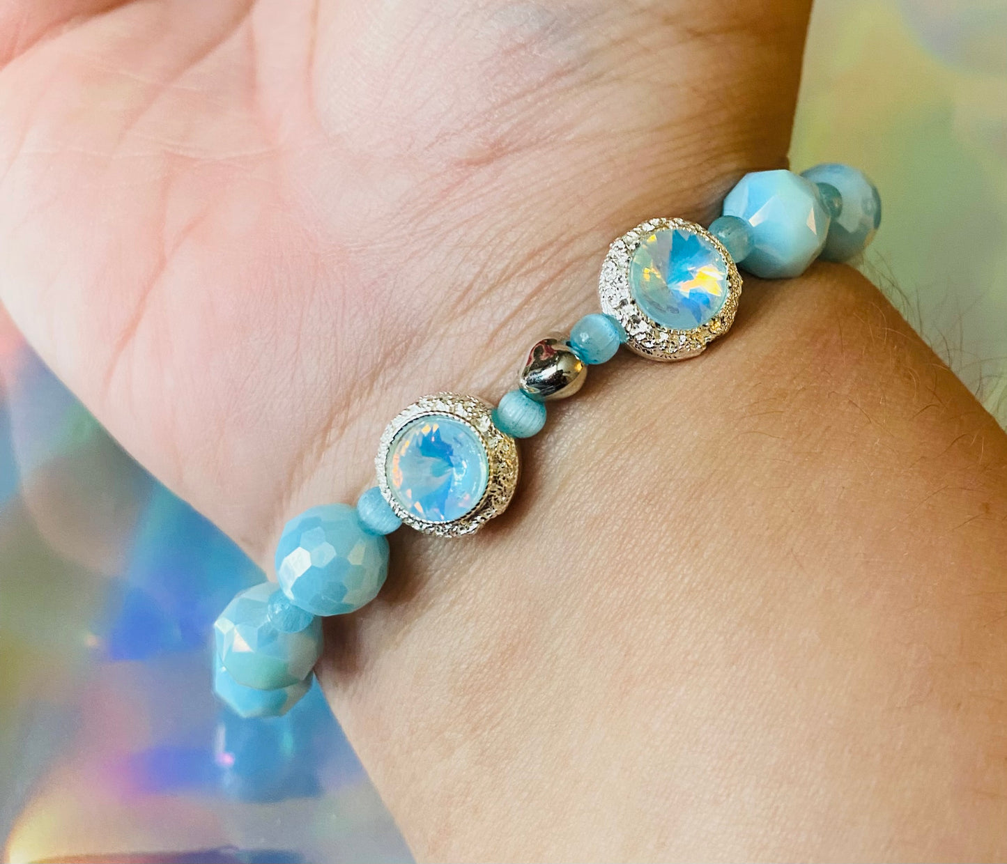 Sky Blue Crystal Bracelet