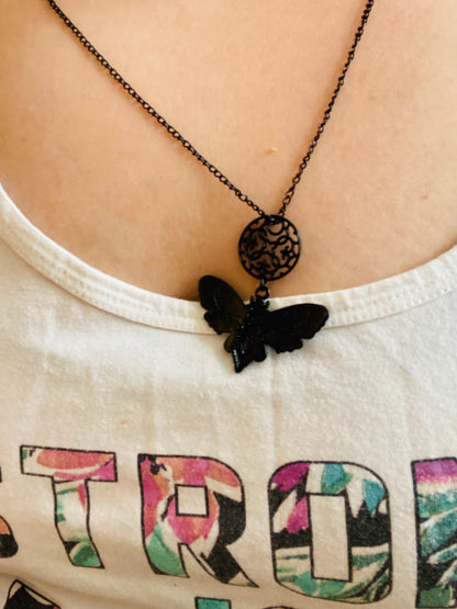 Celtic Moth Necklace