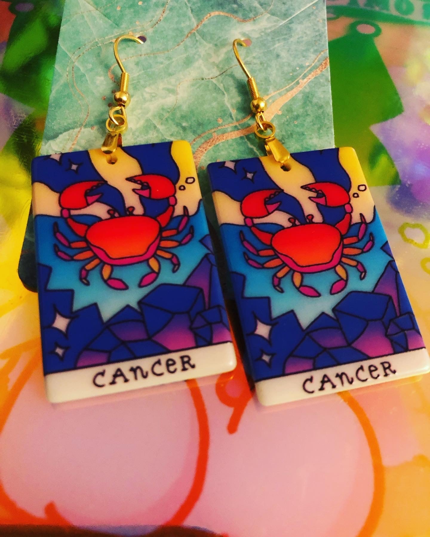 Zodiac Art Earrings