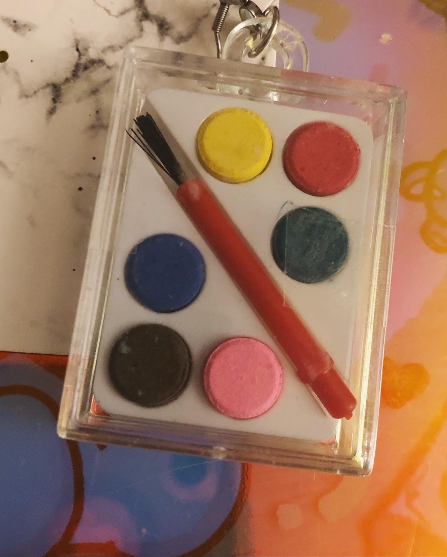 Water Color Palette Earrings