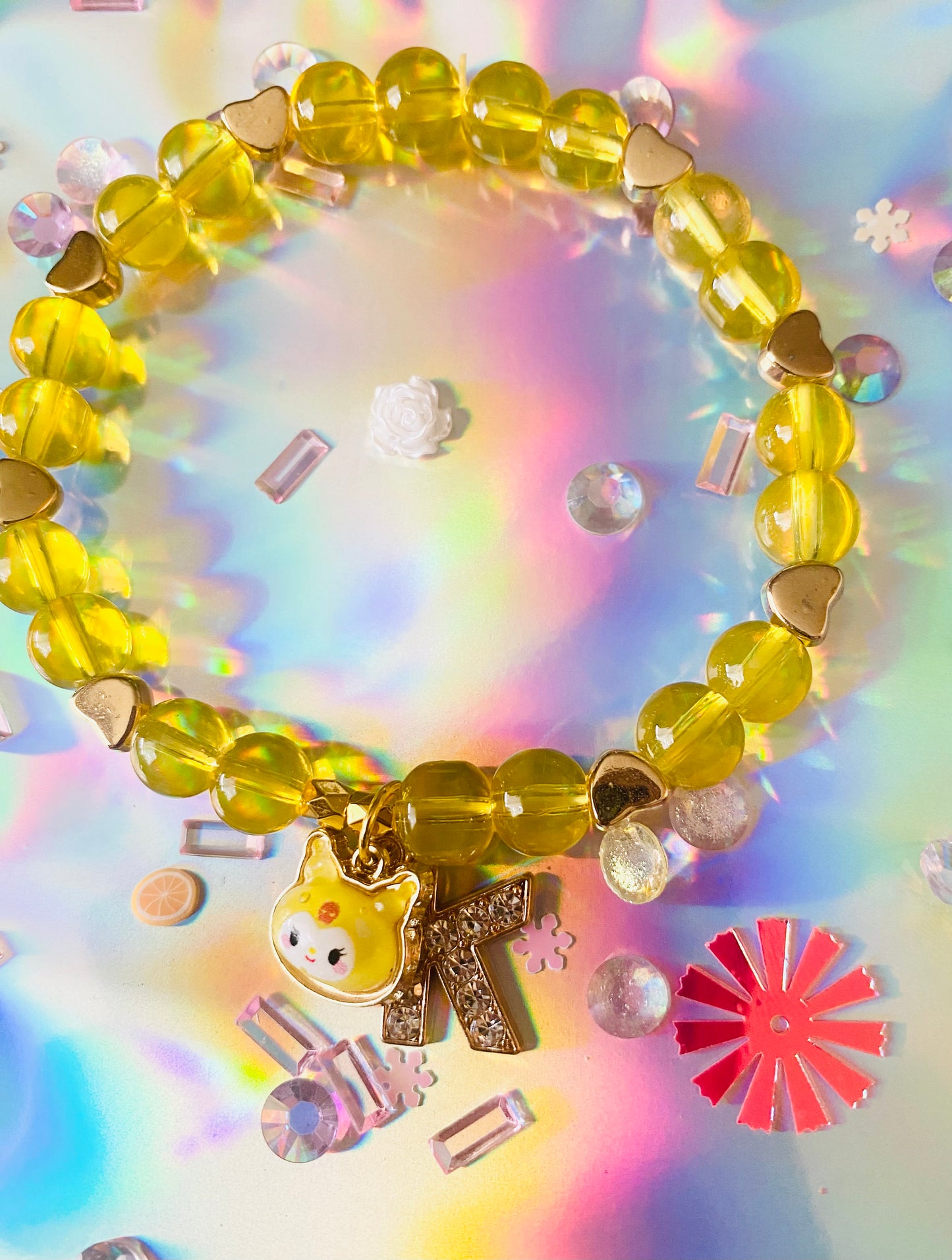 Yellow Kuromi Bracelet