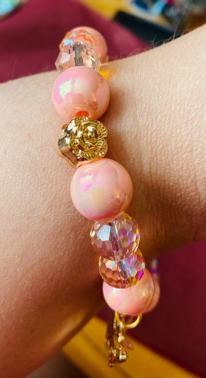 Peachy Butterfly Bracelet