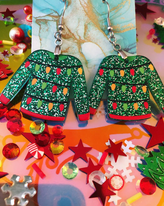 Christmas Sweater Earrings