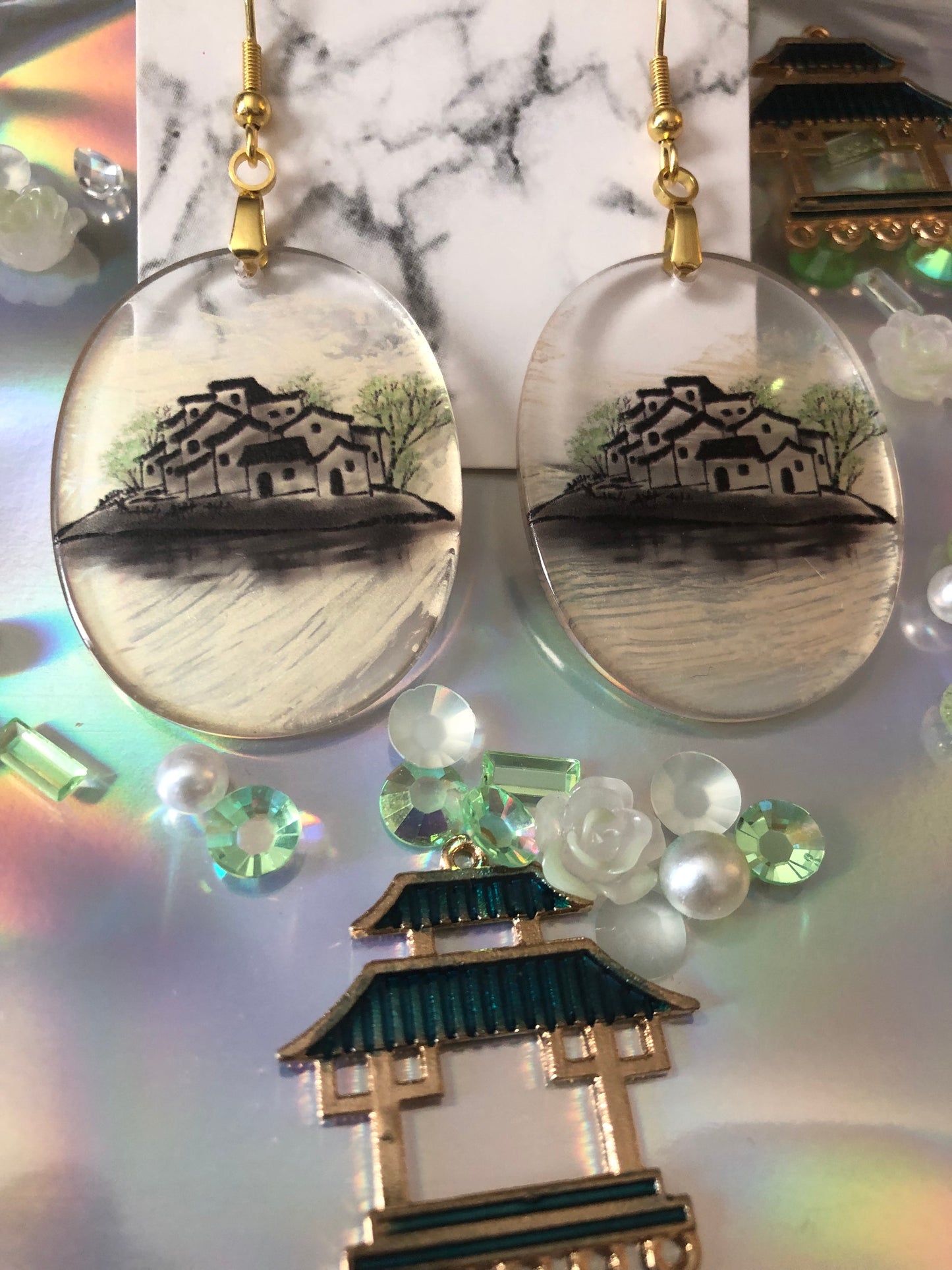 Chinese Art Earrings