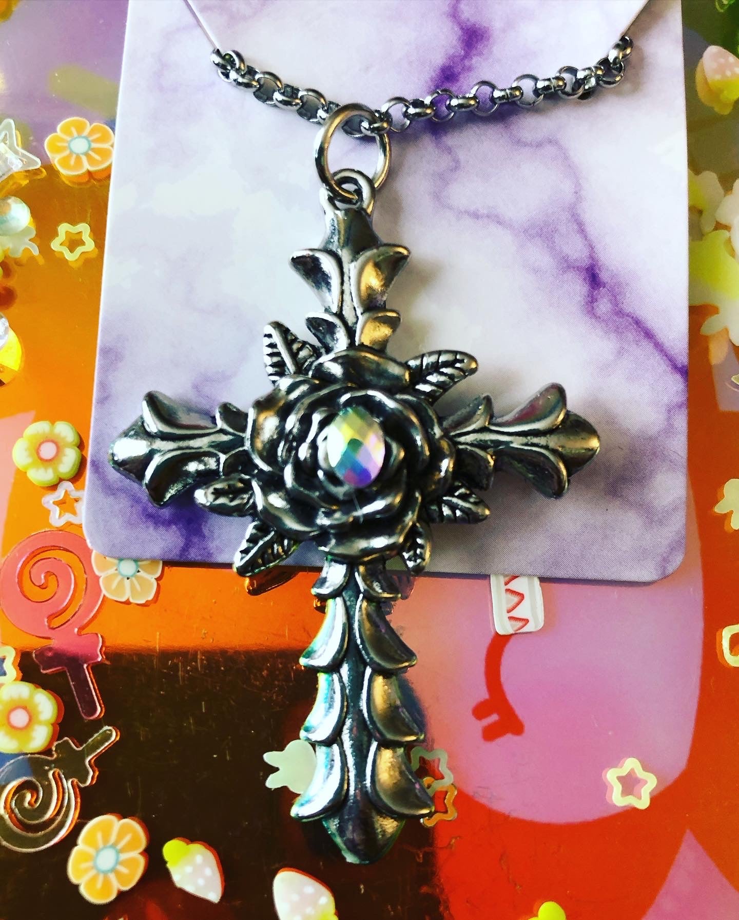 Metal Cross Necklace