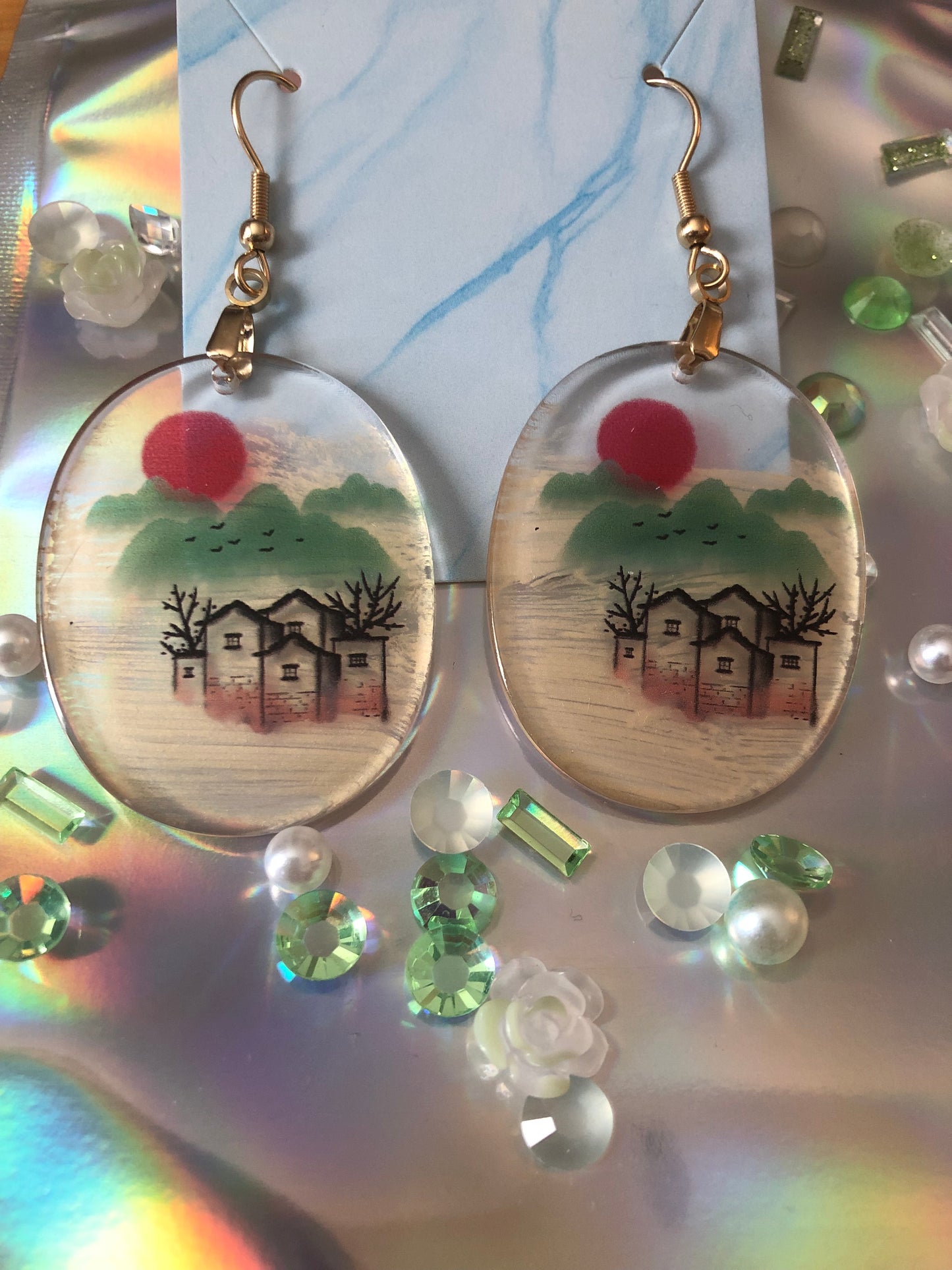 Chinese Art Earrings