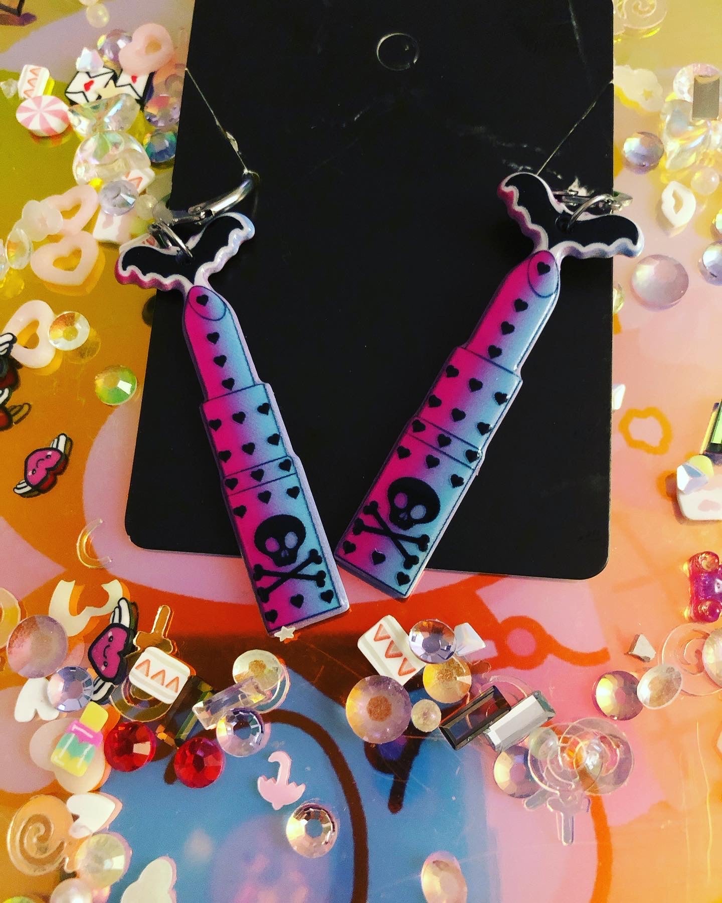 Pretty in Pink Halloween Earrings