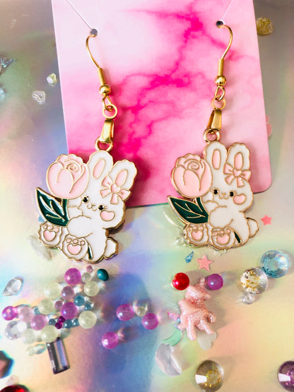 Bunny Rose Earrings