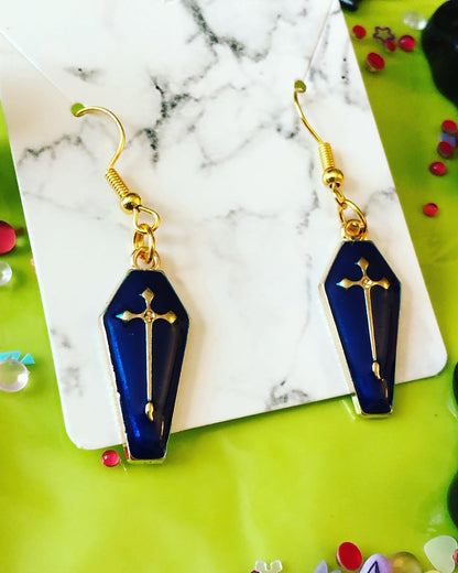 Small Coffin Earrings