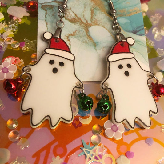 Jingle Bell Ghost Earrings