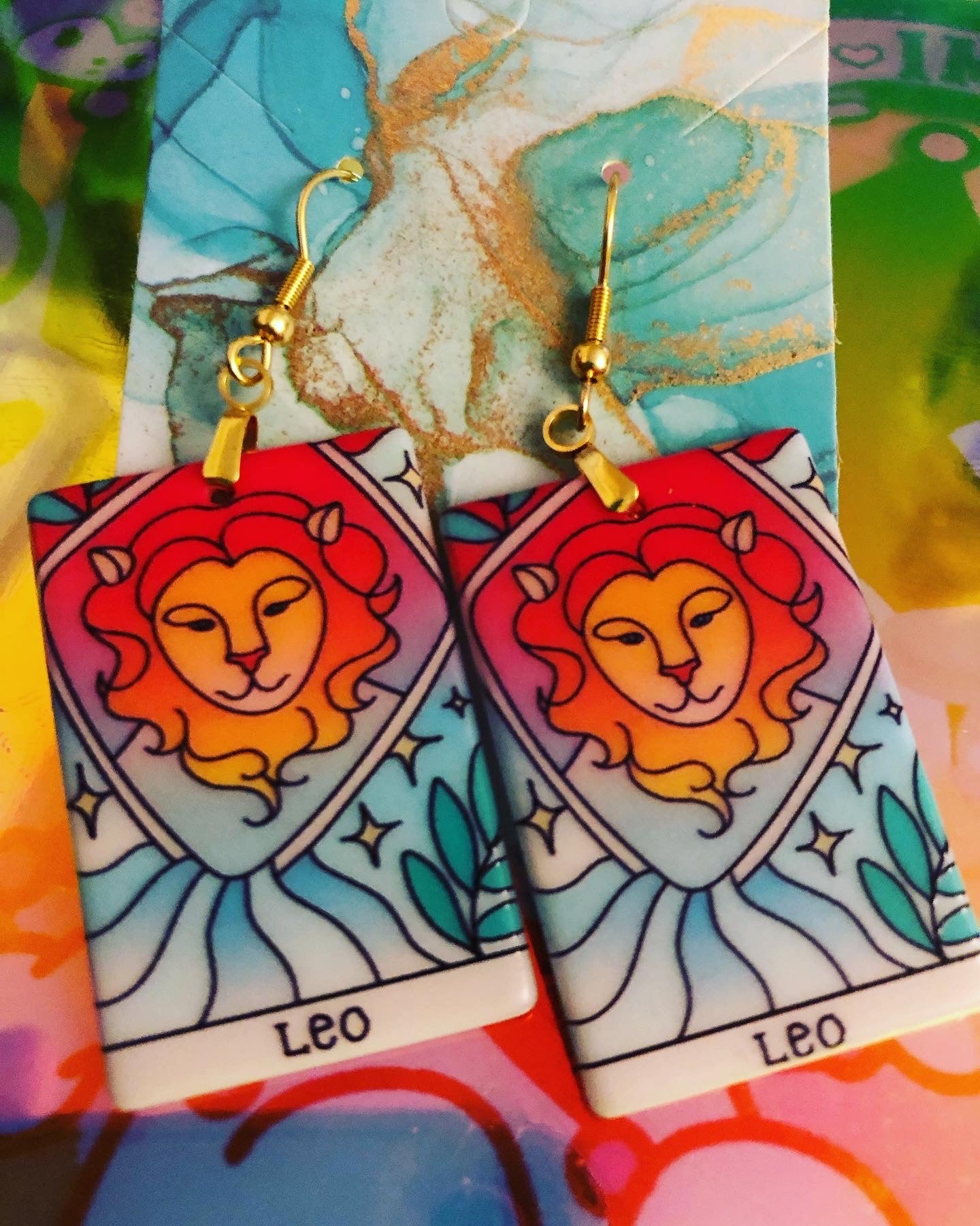 Zodiac Art Earrings