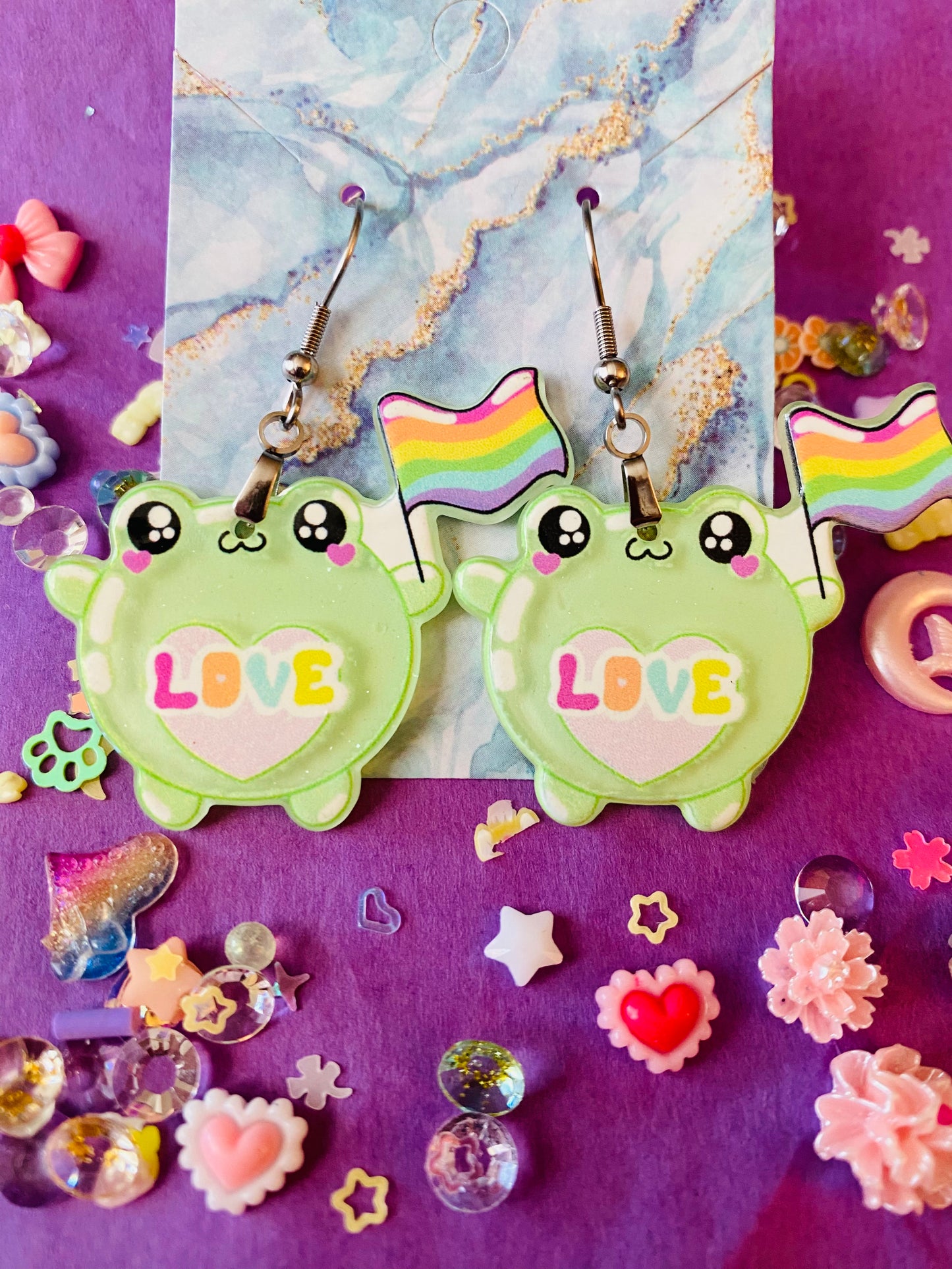 Froggy Love Earrings