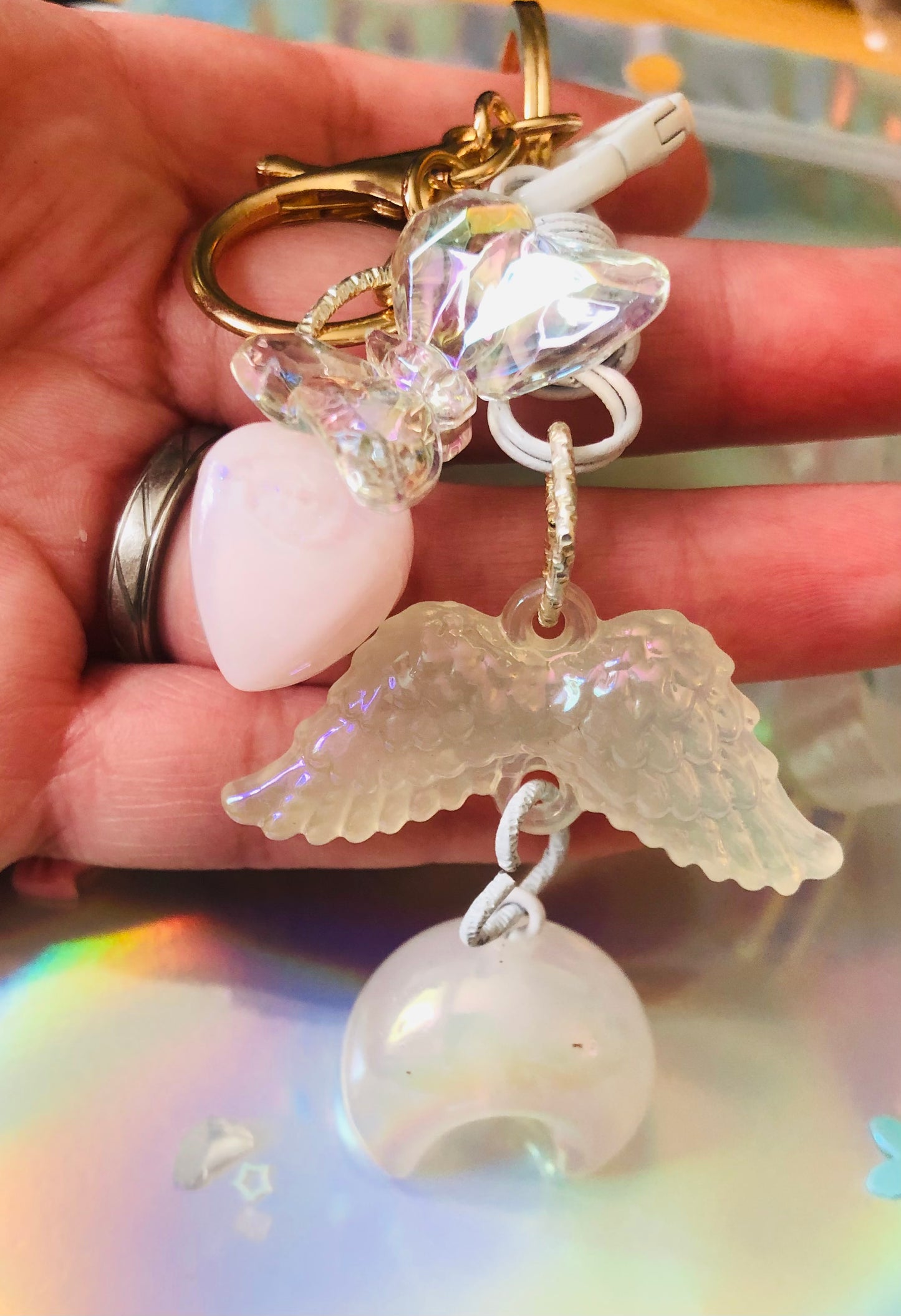 Spring Wings Keychain