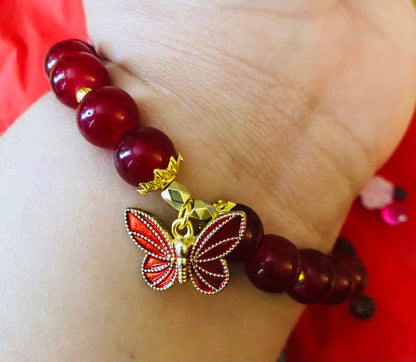 Rose Red Butterfly