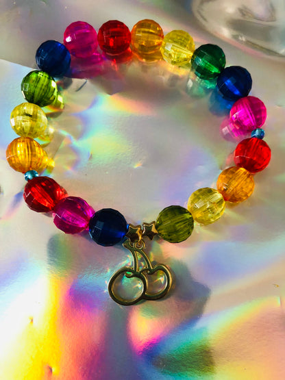 Rainbow Cherry Bracelet