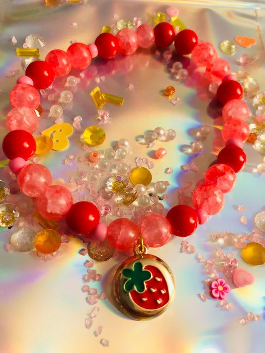 Strawberry Shortcake Bracelet 🍓