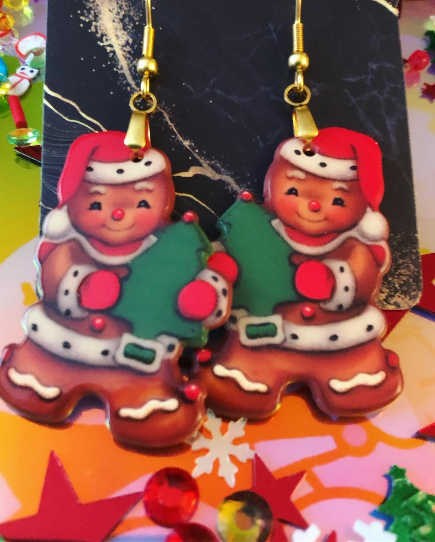 Gingerbread People Earrings