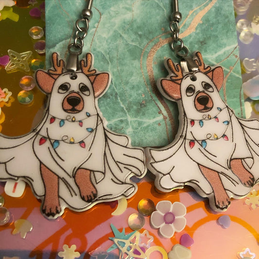 Dogs Of Christmas Past Earrings