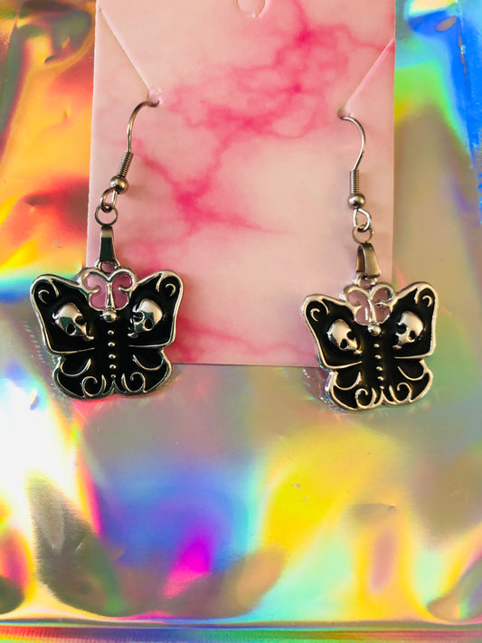 Butterfly of Death Earrings