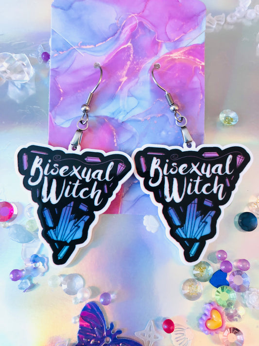 Bisexual Witch Earrings