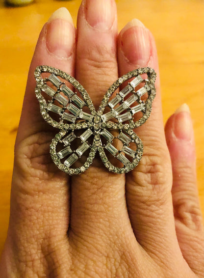 Large Butterfly Ring