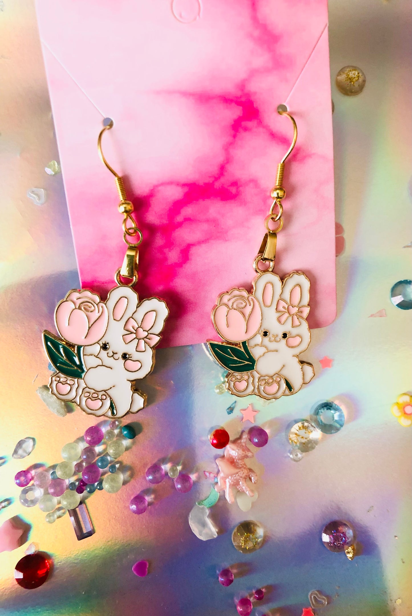 Bunny Rose Earrings