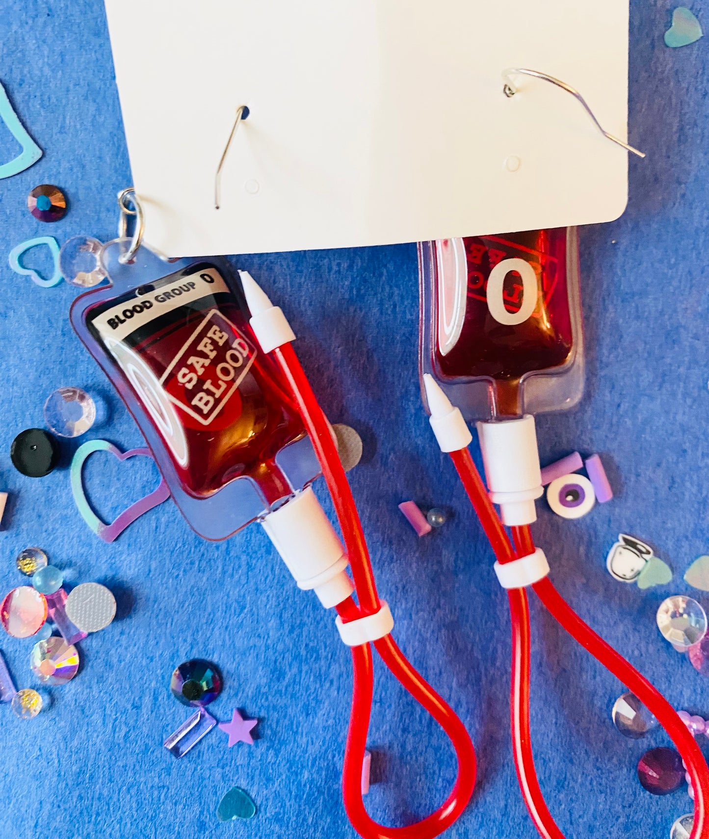 Juicy Blood Bag Earrings