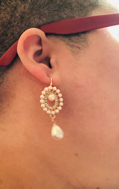 Elegant Pearl Drop Earring