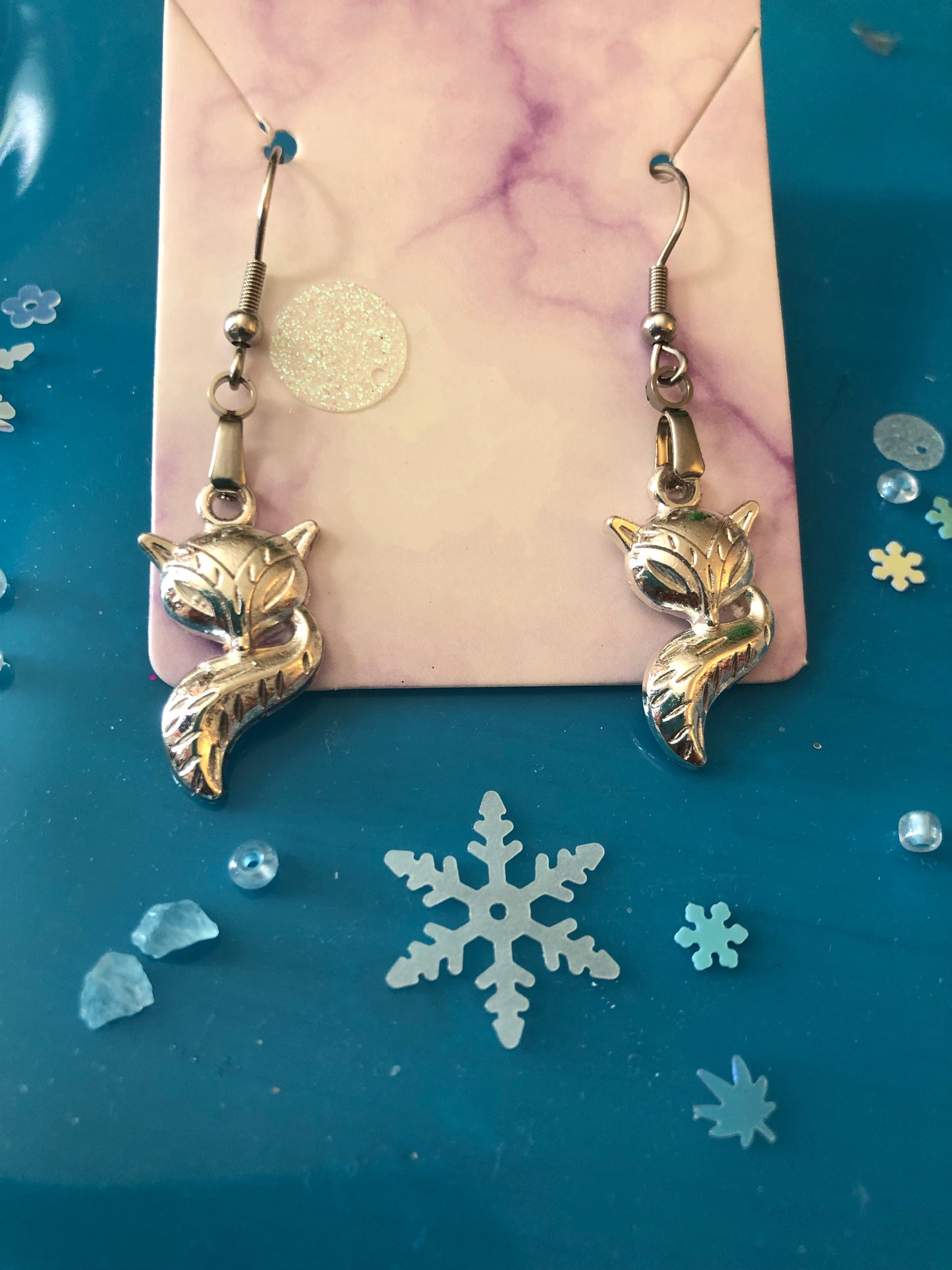 Sleepy Fox Earrings