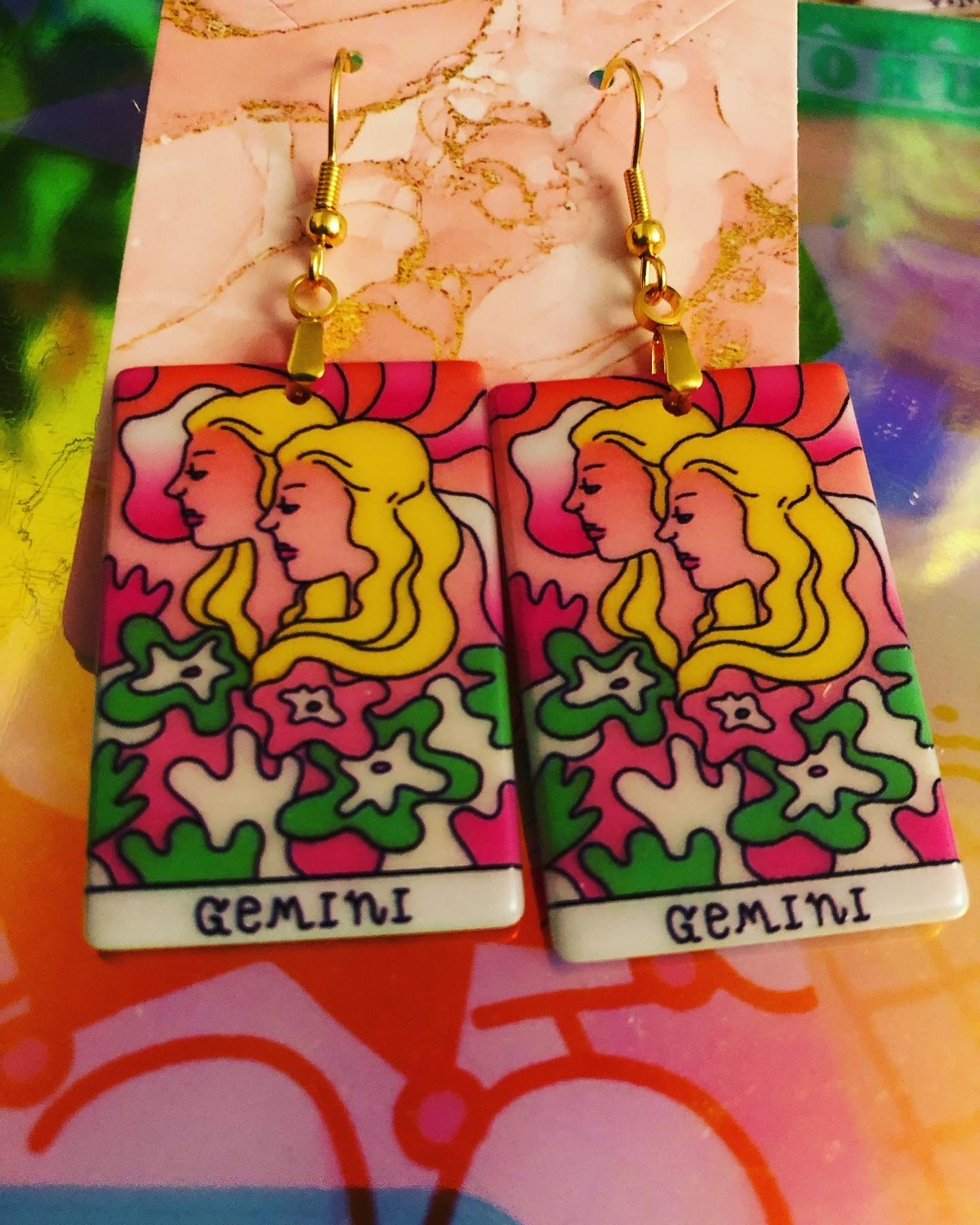 Zodiac Art Earrings