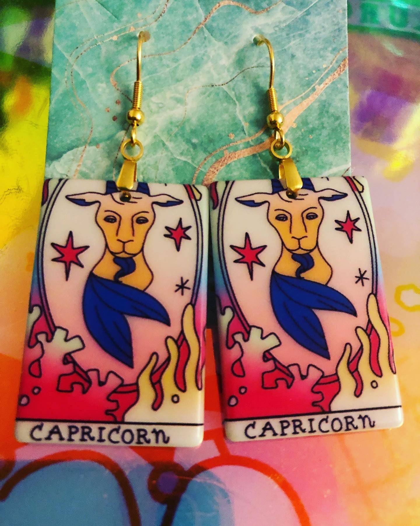 Zodiac Art Earrings