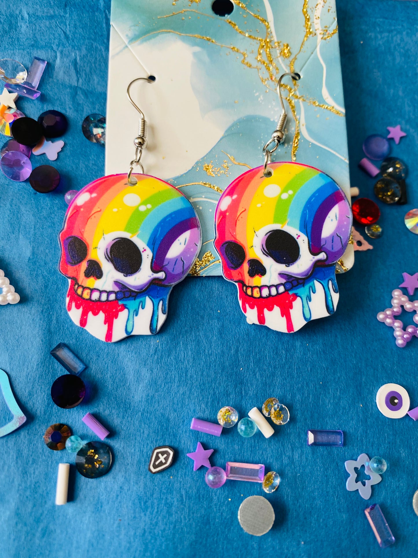 Rainbow Halloween Earrings