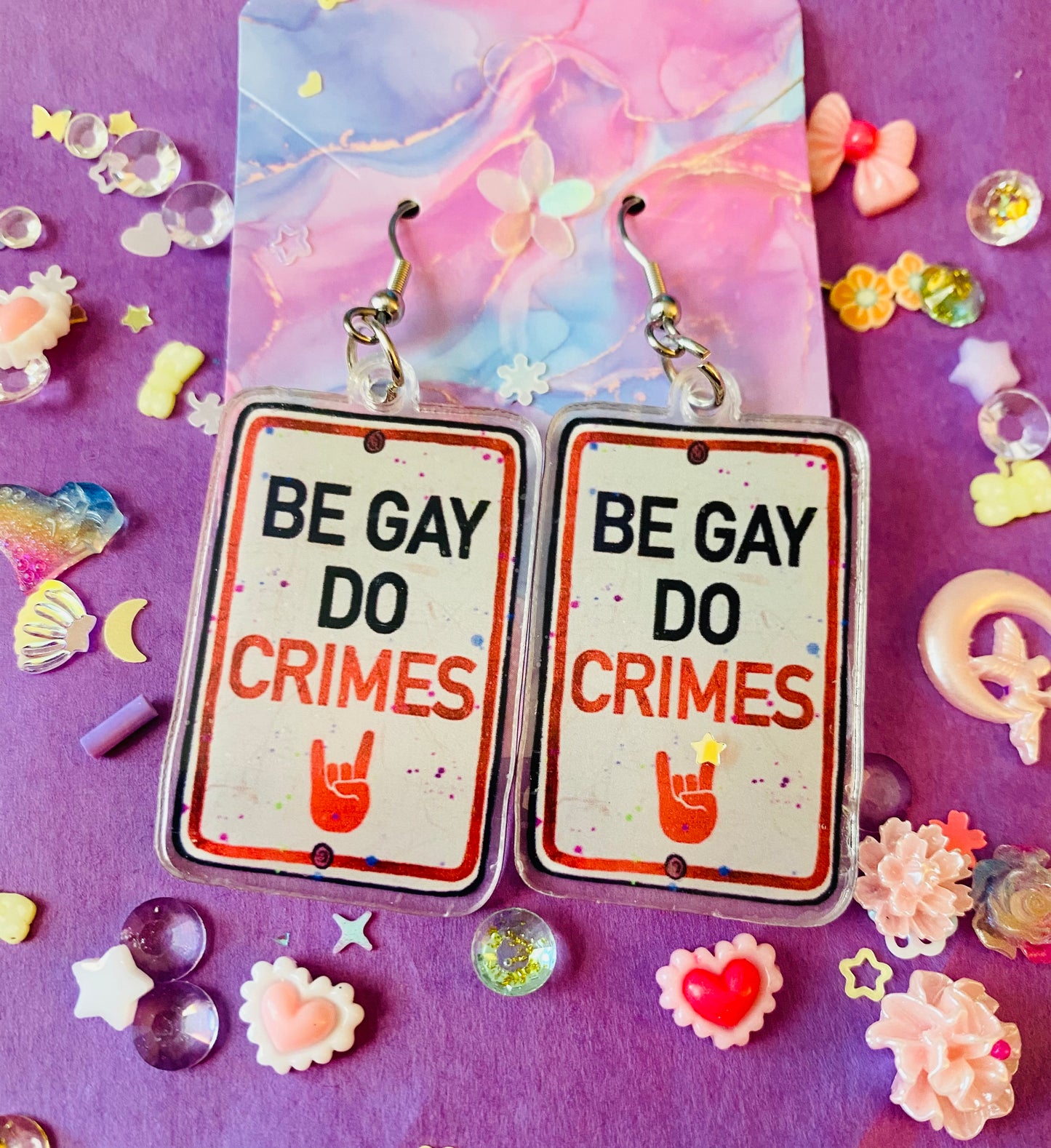 Be Gay, Do Crimes Earrings