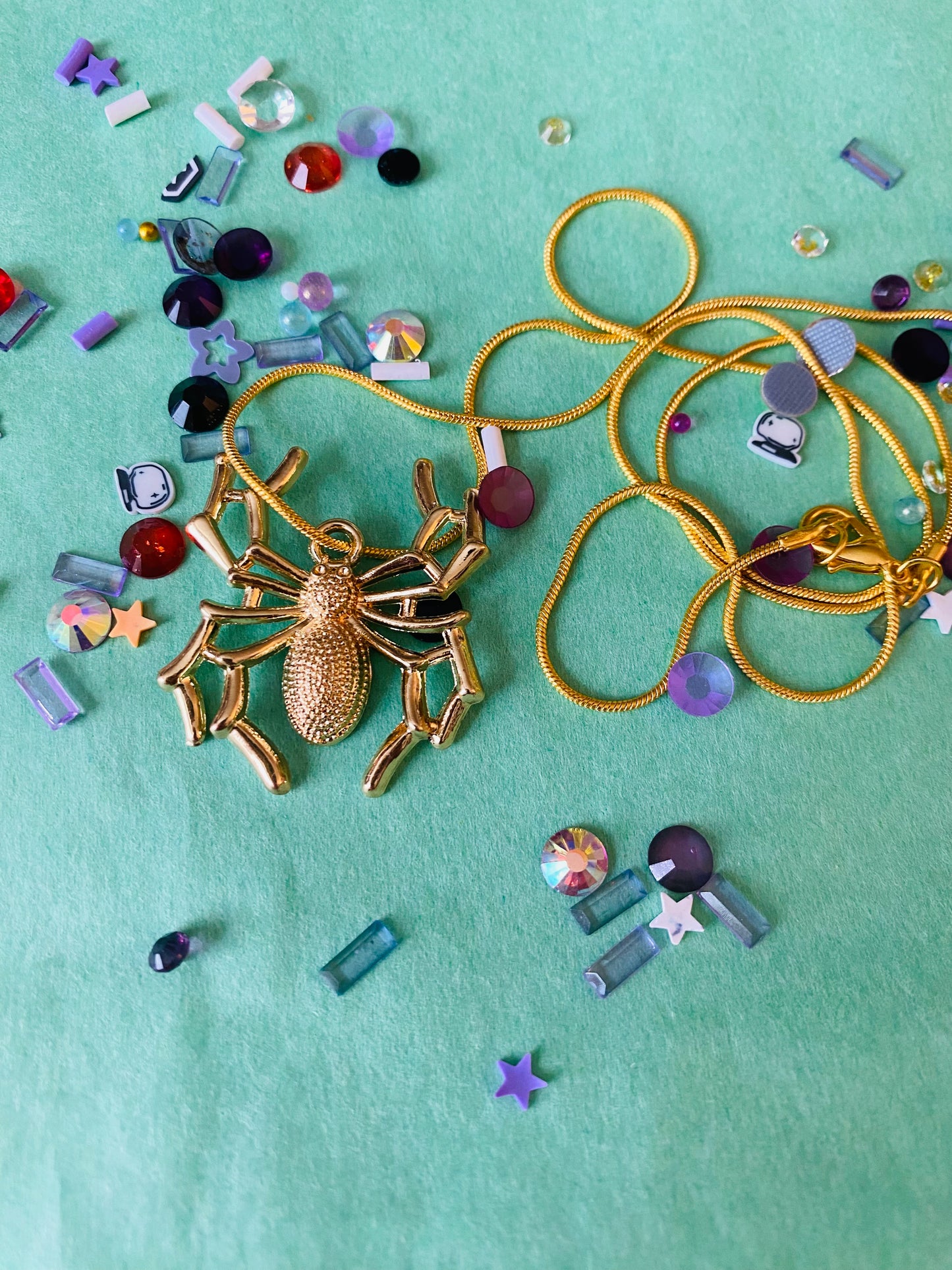 Golden Spider Necklace