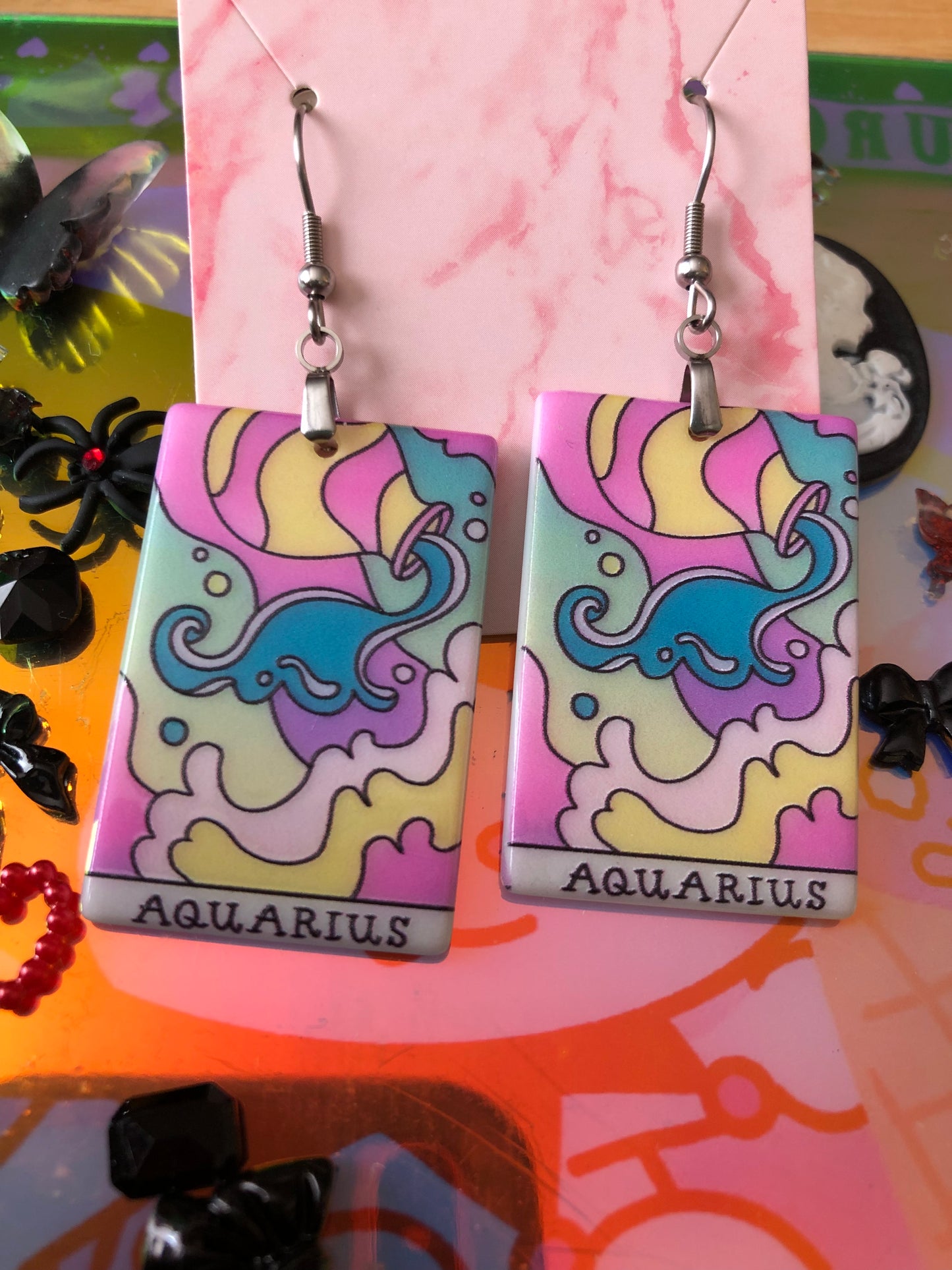 Zodiac Art Earrings