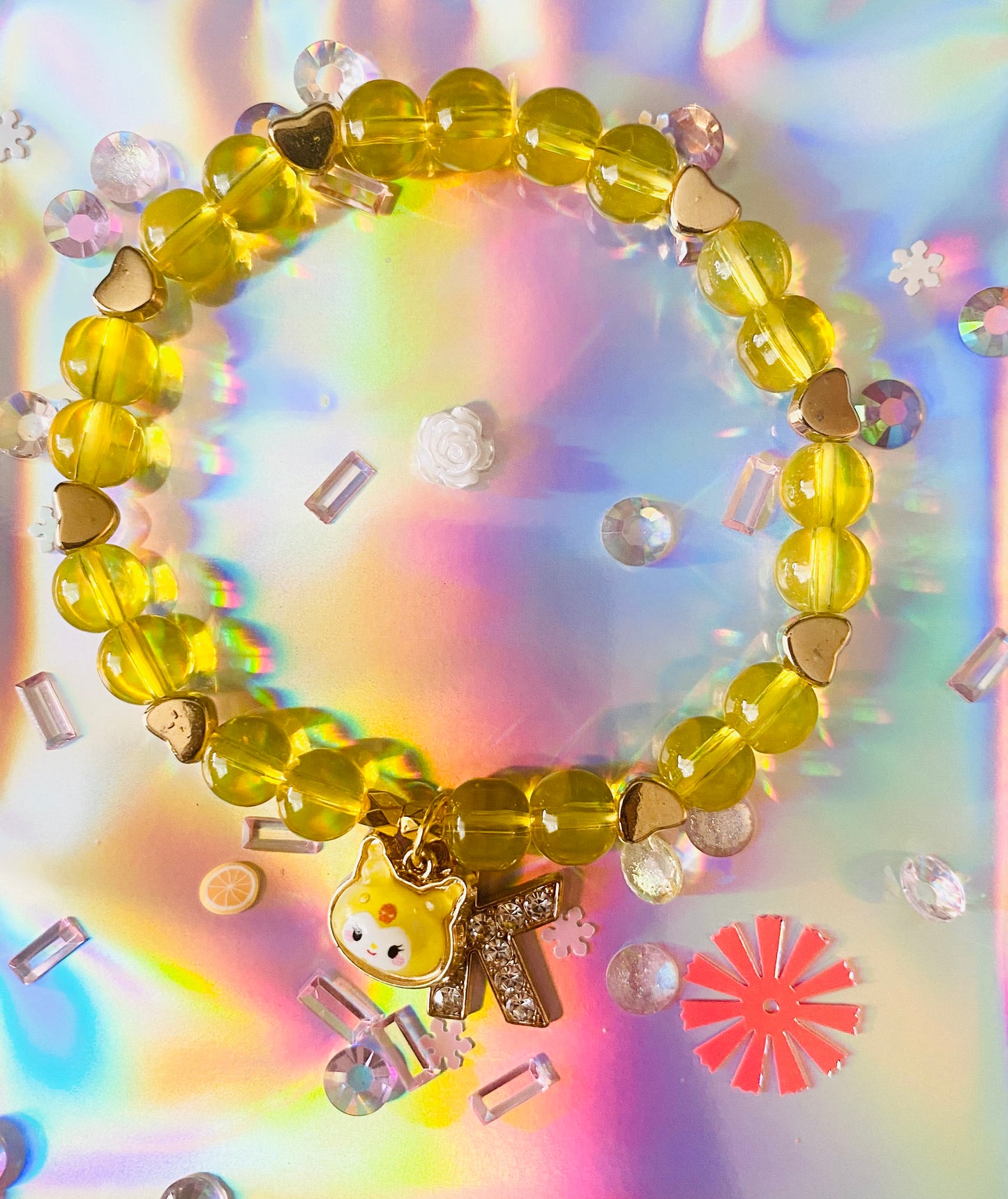 Yellow Kuromi Bracelet