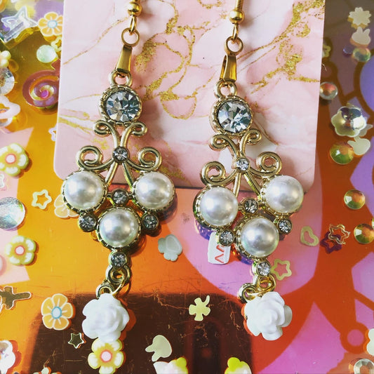 Pearl Chandelier Earrings