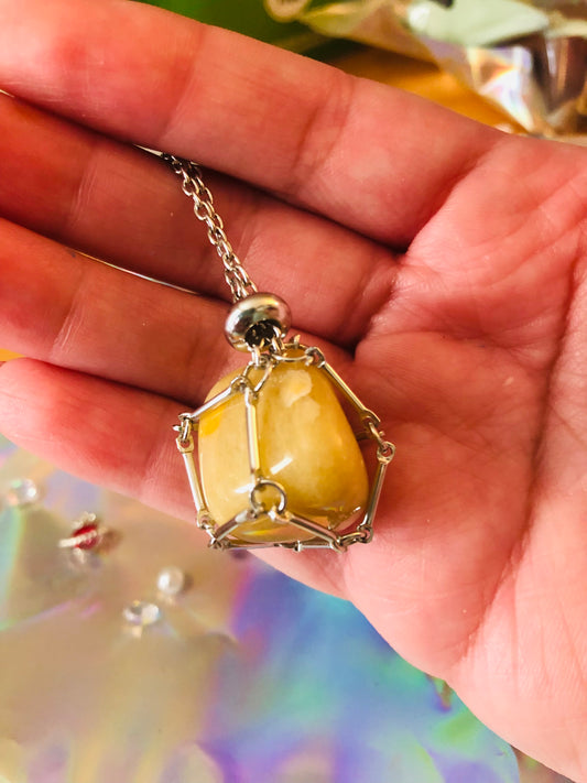 Yellow Citrine Necklace