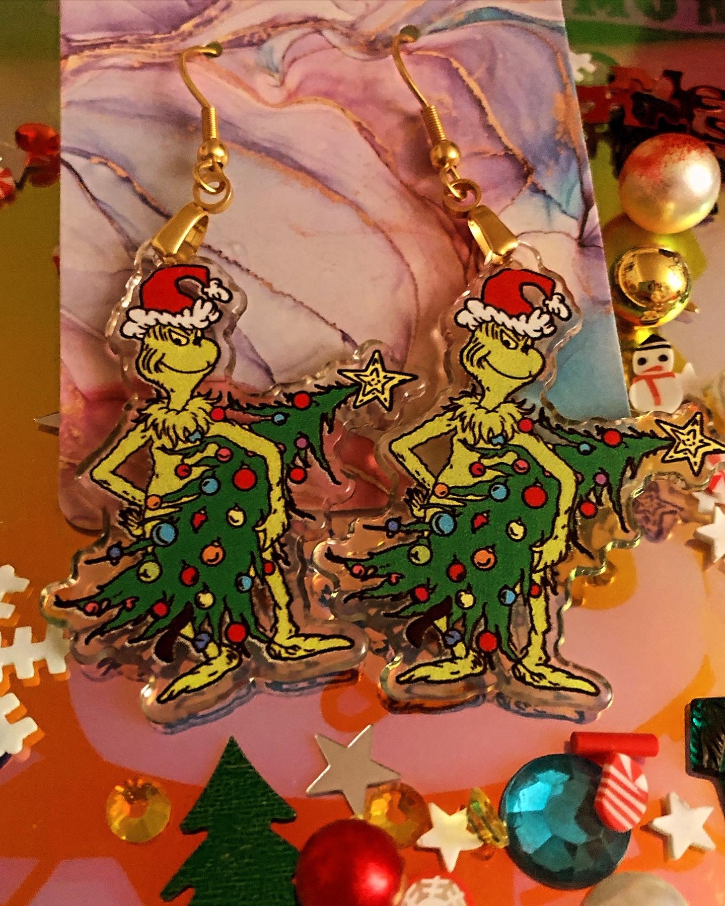 Animated Grinch Earrings