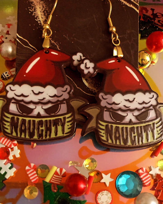 Naughty Snowman Earrings