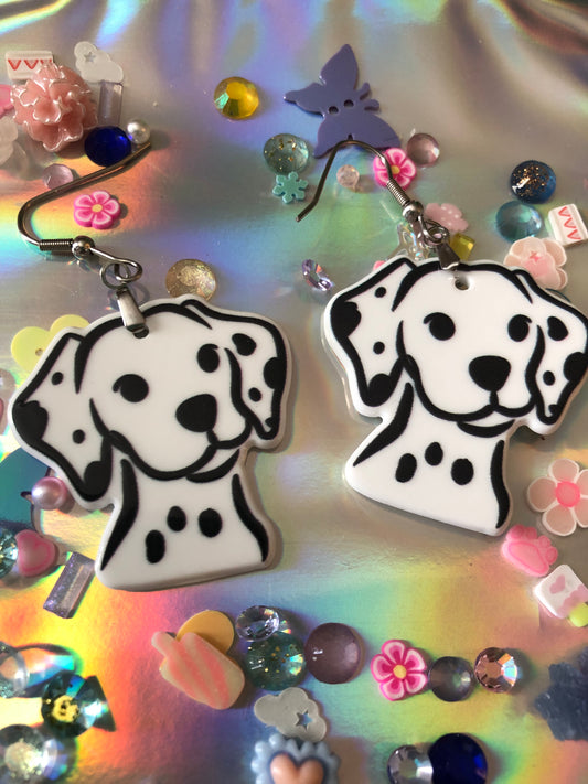 Dalmatian Puppy Earrings